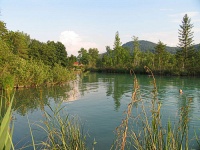 Bild Wörthersee-Ostbucht im Bereich Sattnitz-Abfluss Bild Wörthersee-Ostbucht im Bereich Sattnitz-Abfluss